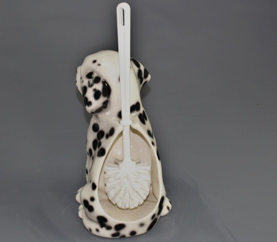 Dalmatian brush holder