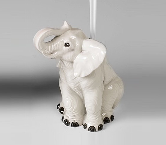 Weißen elefanten WC-Bürstenhalter