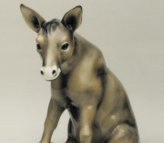 Ceramic donkey