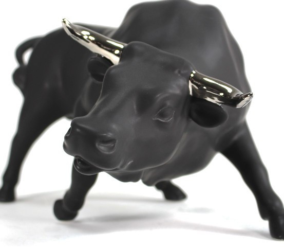 Matte black bull