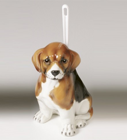WC brush holder Beagle