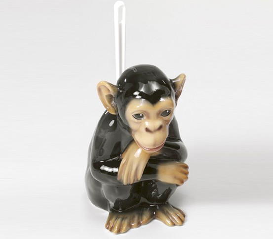 WC brush holder chimpanzee