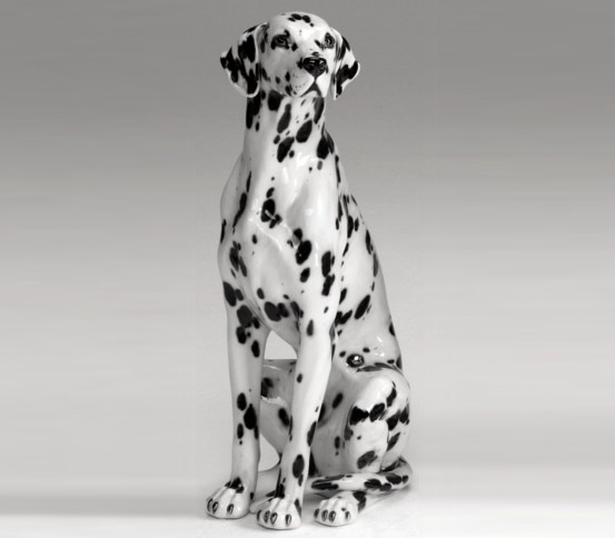 Dalmatian dog statue