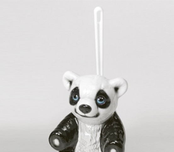 WC brush holder panda