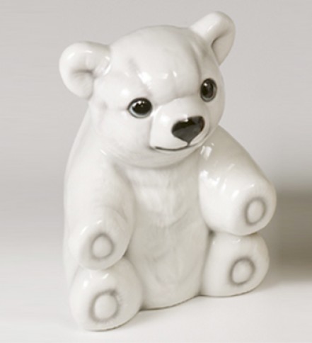 WC brush holder polar bear