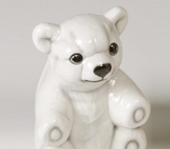 WC brush holder polar bear