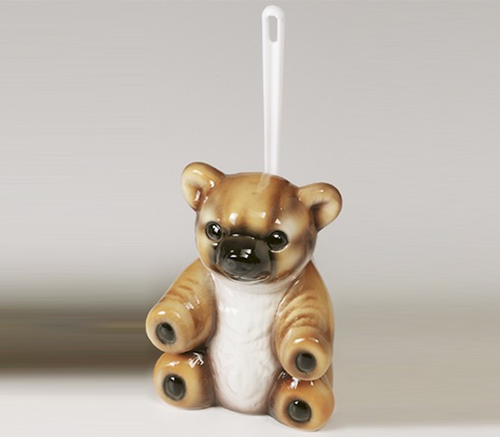 WC brush holder teddy bear