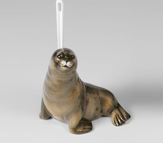 WC brush holder grey Seal