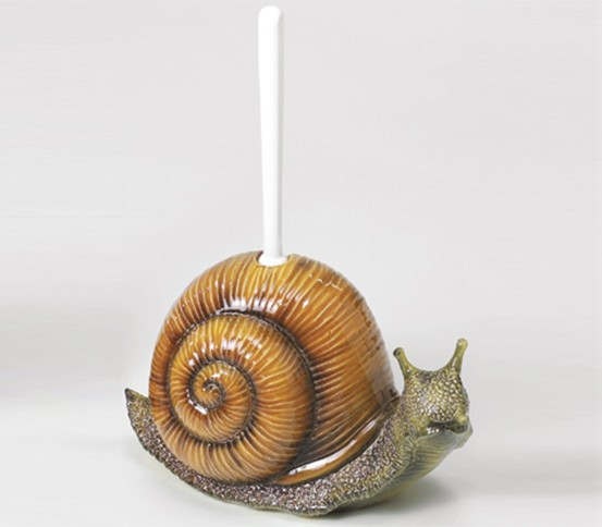 WC brush holder Snail