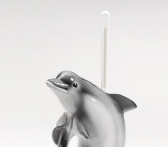 WC brush holder Dolphin
